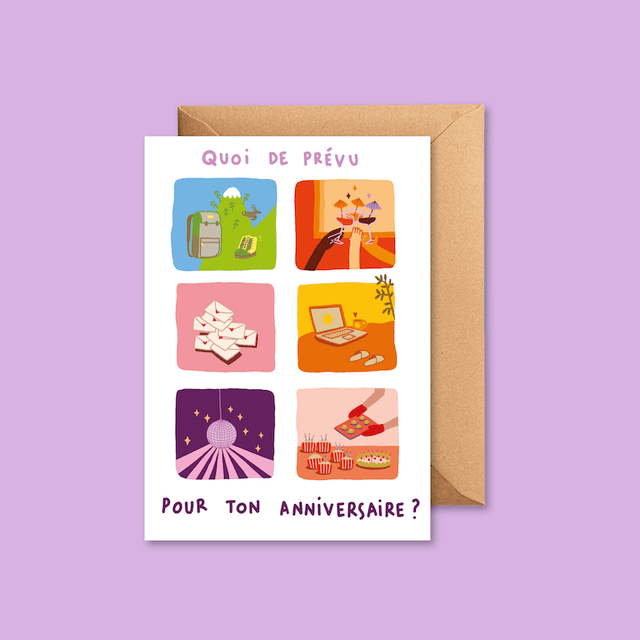 Anniversaire mood - Carte