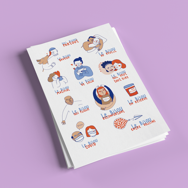 Bisous partout - Carte