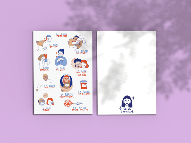 Bisous partout - Carte