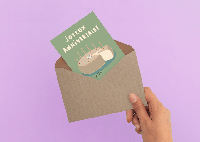 Anniversaire fromage lovers - Carte