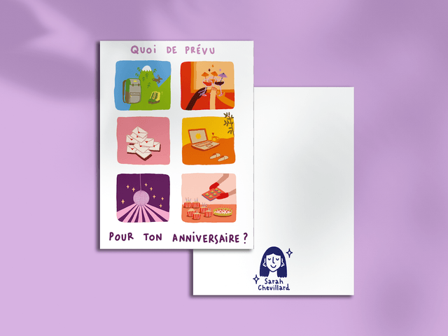 Anniversaire mood - Carte