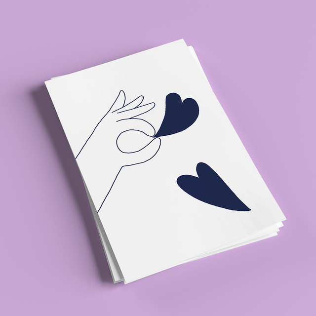 Envolée d'amour - Carte