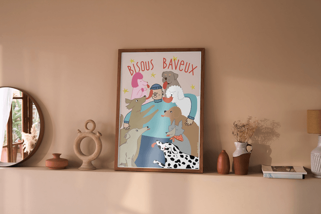 Bisous baveux - Affiche
