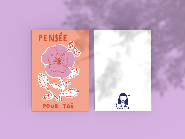 Pensée fleurie - Carte