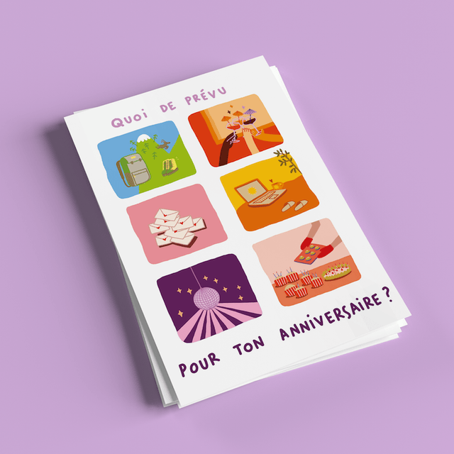 Anniversaire mood - Carte