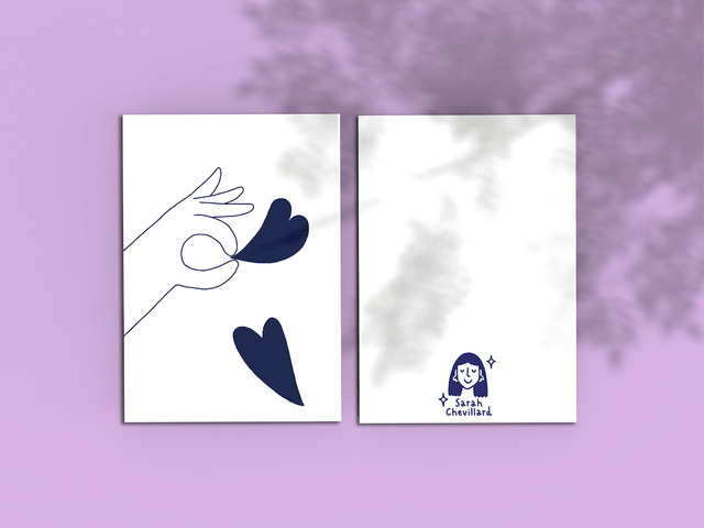 Envolée d'amour - Carte