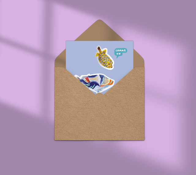 Poisson dans l'eau - Carte