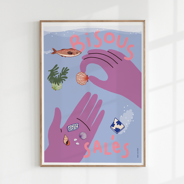 Bisous salés - Affiche