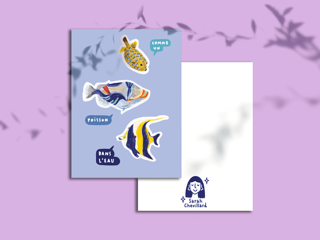 Poisson dans l'eau - Carte