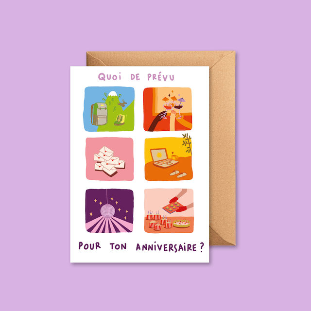Anniversaire mood - Carte