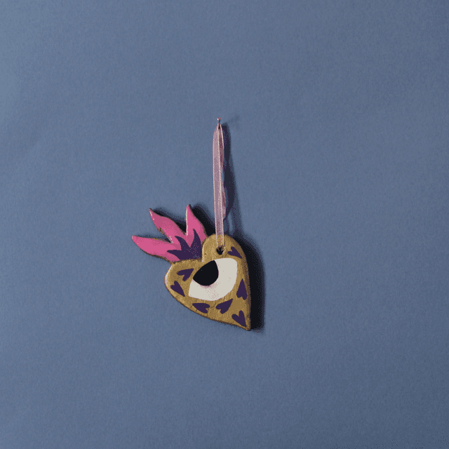 Coeur flamme - Suspension