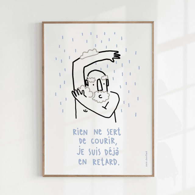 Retardataire - Affiche