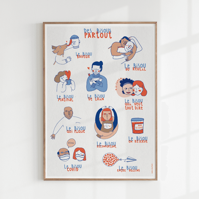 Bisous partout - Affiche