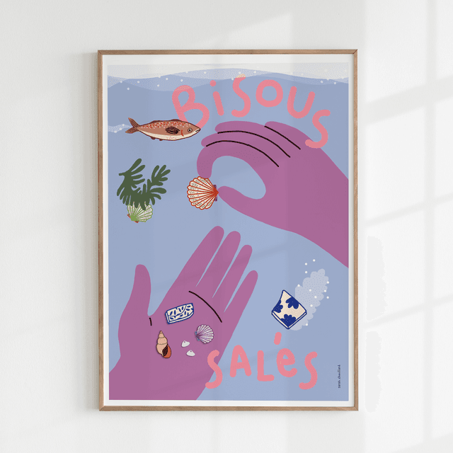 Bisous salés - Affiche
